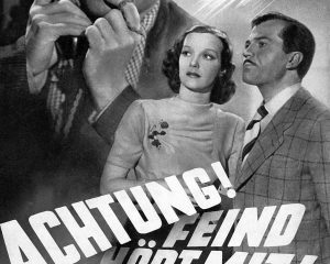 Filmplakat von „Achtung! Der Feind hört mit!“ (1940)