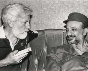 Uri Avnery und Jasser Arafat