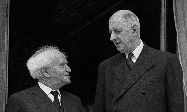 Charles de Gaulle und David Ben Gurion (1960)