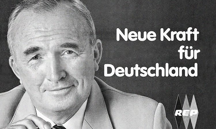 Plakat der Partei „Die Republikaner“ (1988)