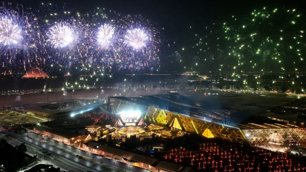 Ein festliches Feuerwerk schloss die Gala ab