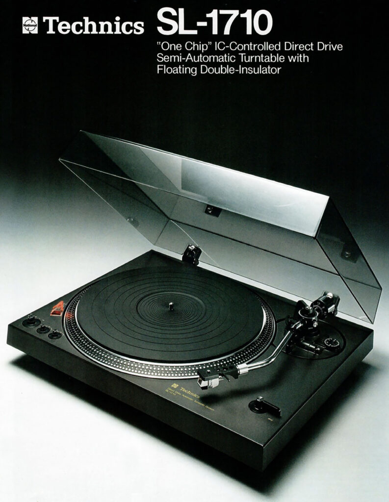 Plattenspieler jugendlicher Träume: Prospekt des Technics SL-1710, hergestellt von 1976-1978