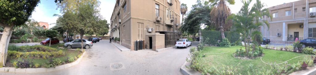 Panoramabild des Anglo-American Hospital in Kairo